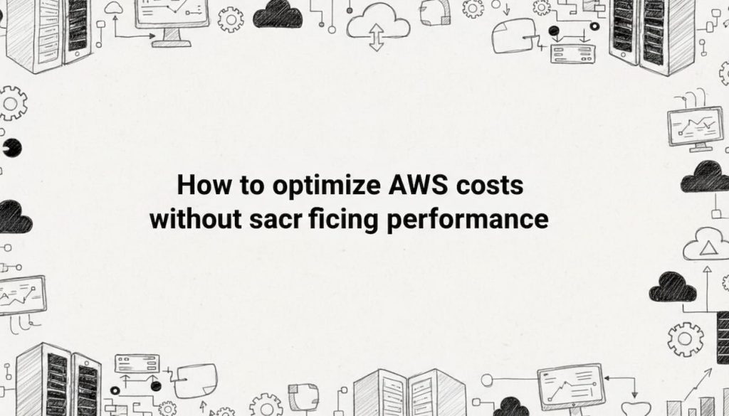 Hand-drawn blog card with cloud props