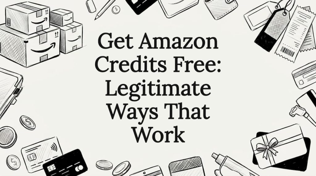 Hand-drawn Amazon credits title card illustration
