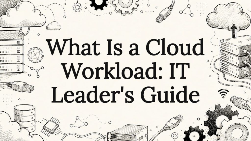 Decorative title card illustration for cloud workload article