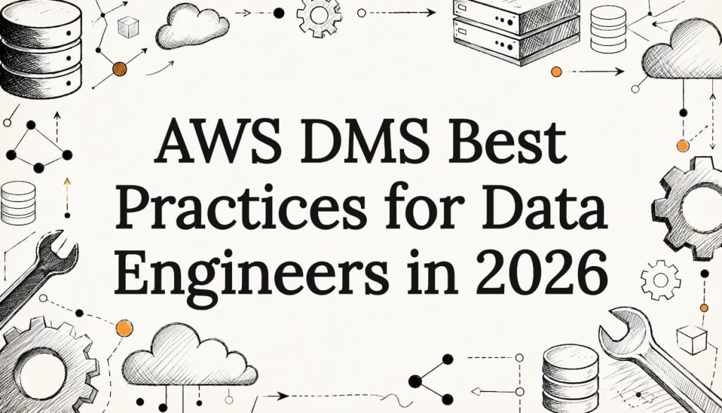 Decorative AWS DMS blog post title card