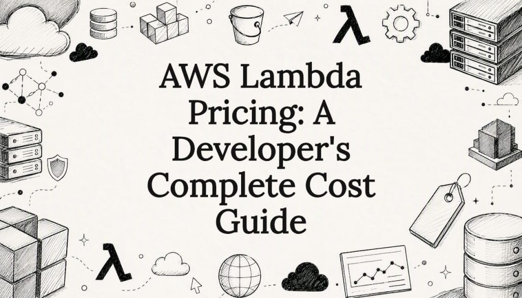 Illustrated AWS Lambda title card design